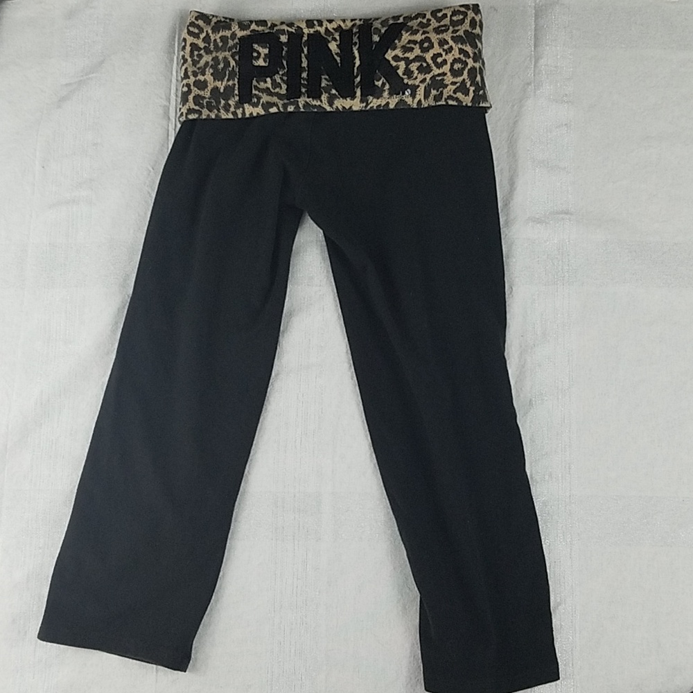 Victoria's Secret animal print capri yoga pants